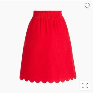 J crew linen blend sidewalk skirt